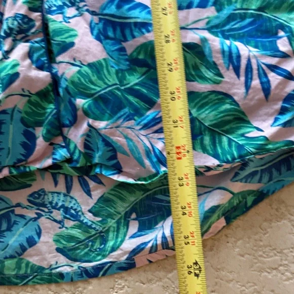 Printfresh Tropical Leaf Pajama Shirt - Blue and Green - Picture 4 of 5